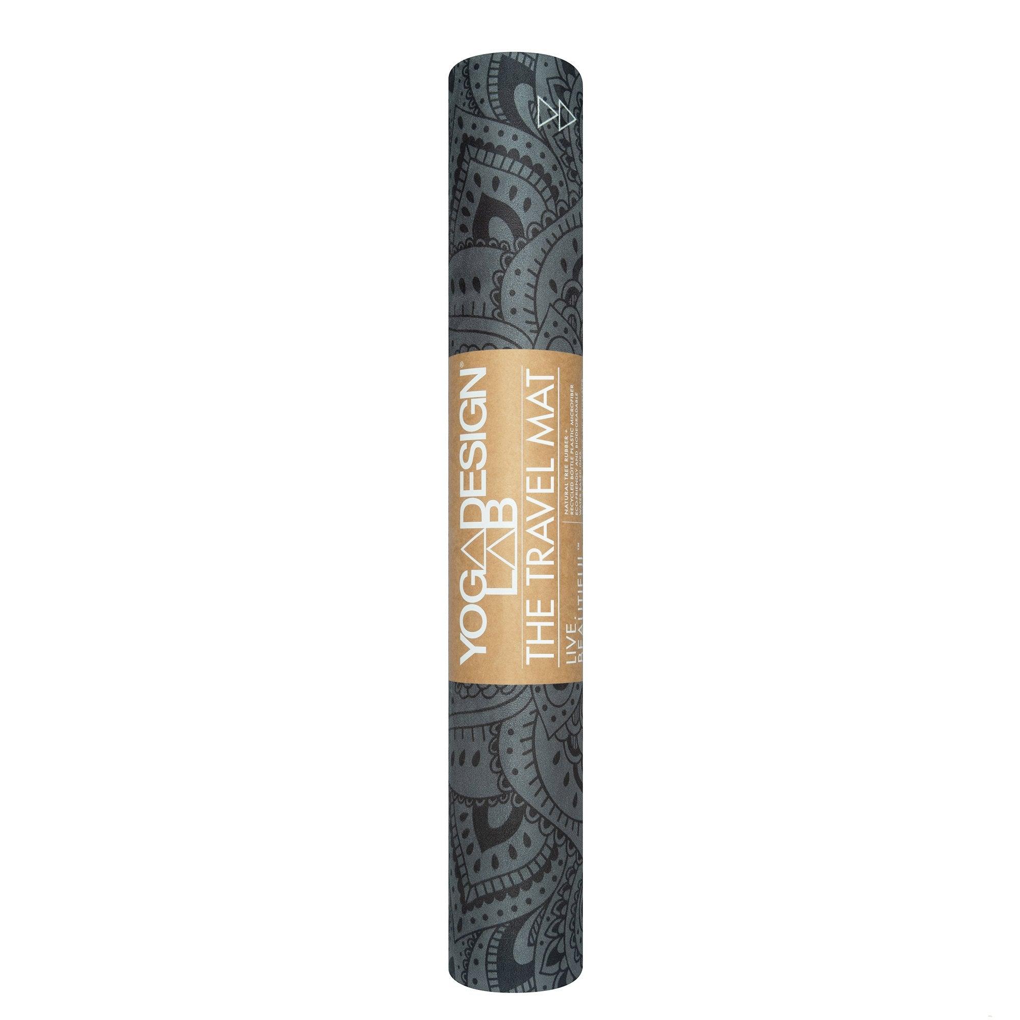 Travel Combo Yoga Mat - Mandala Black - Yoga Design Lab