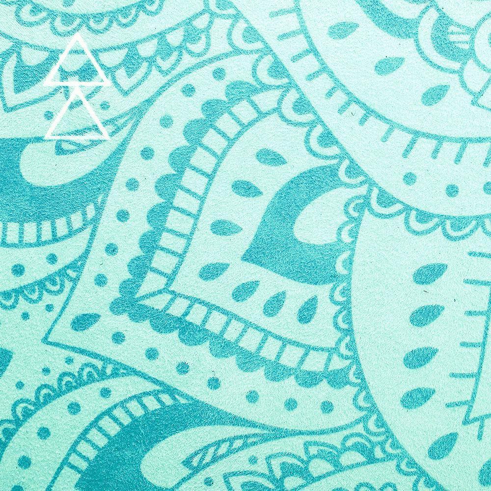 Combo Yoga Mat - Mandala Turquoise - Yoga Design Lab