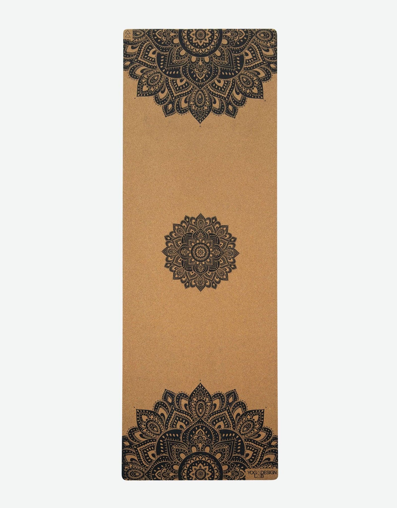 Cork Yoga Mat - Mandala Black - Yoga Design Lab