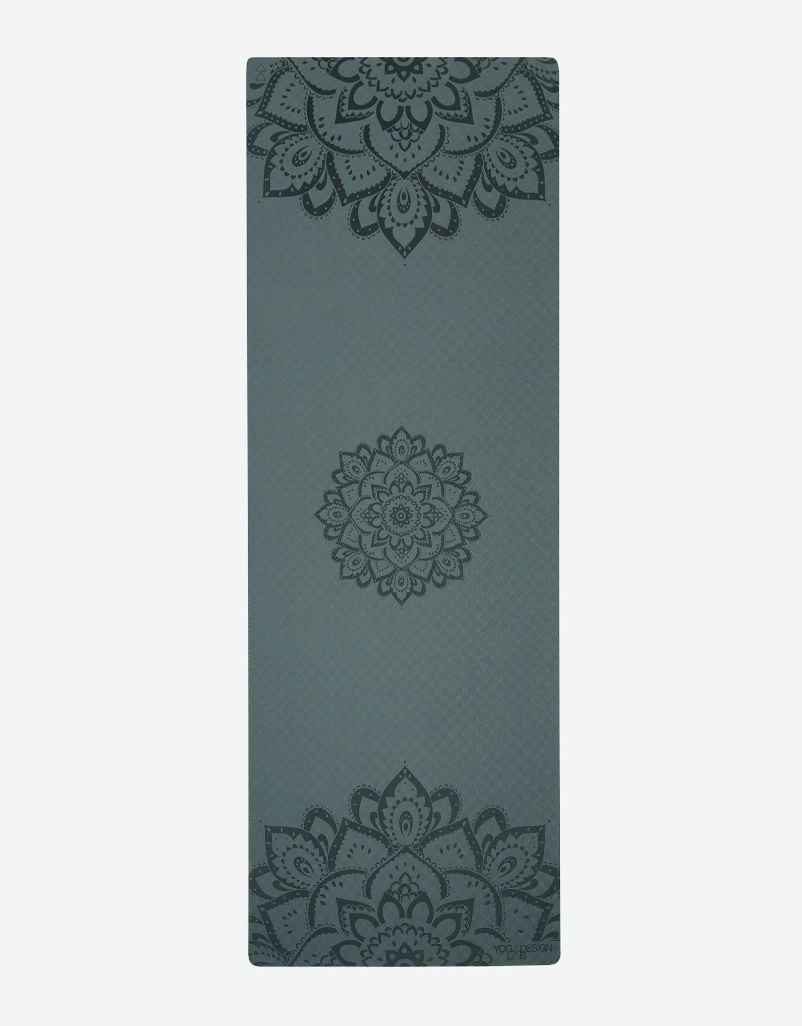 Flow Yoga Mat - Mandala Charcoal - Yoga Design Lab