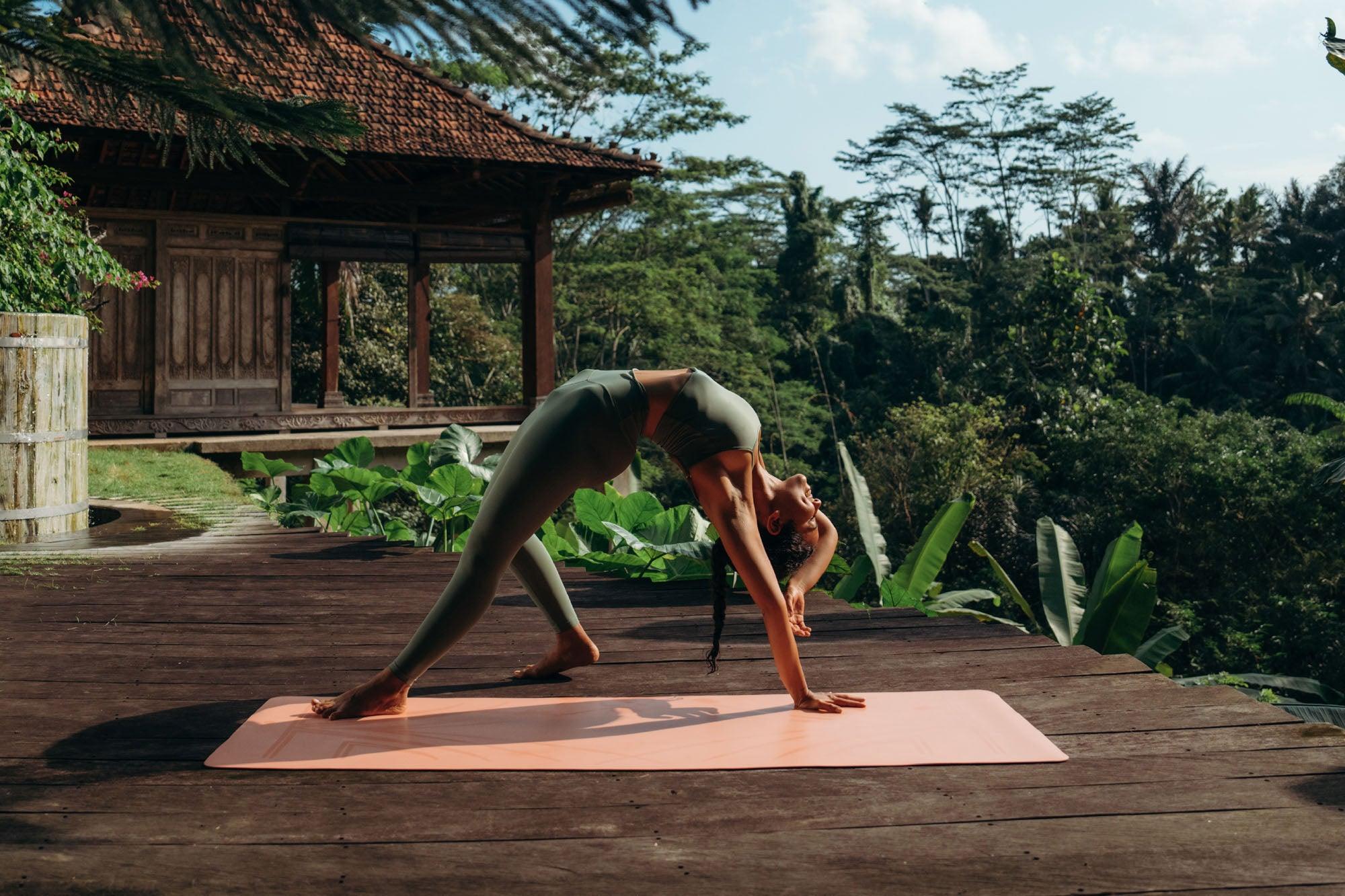 Infinity Yoga Mat - Diamond Align Coral - Yoga Design Lab