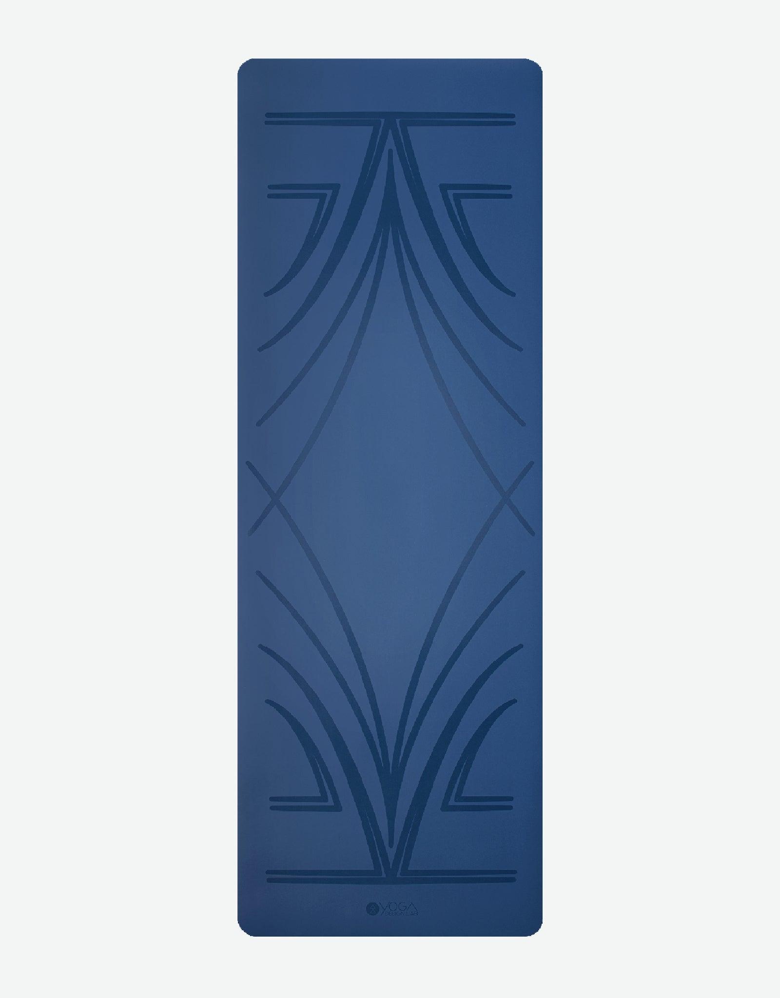 Infinity Yoga Mat - Diamond Align Navy - Yoga Design Lab