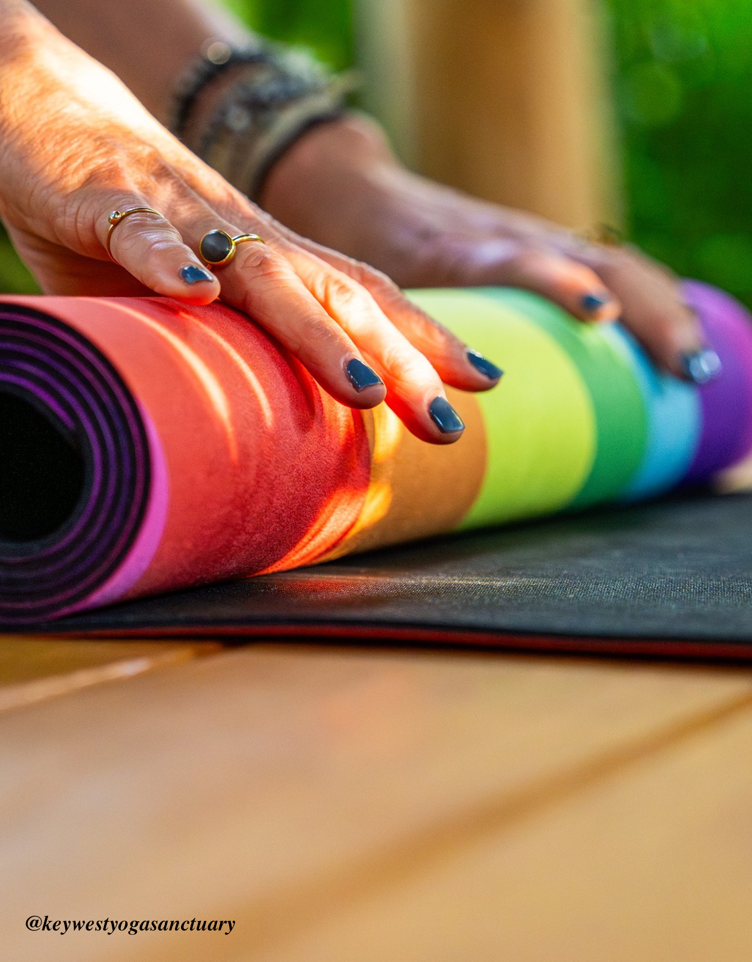 Combo Yoga Mat - Rainbow