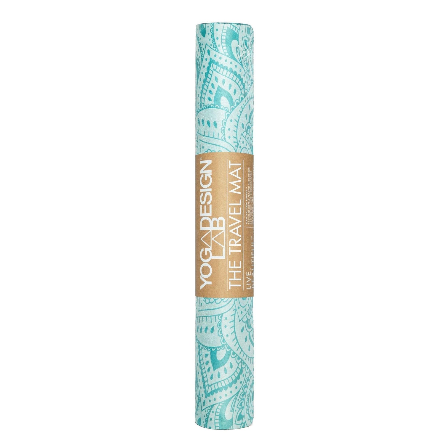 Travel Combo Yoga Mat - Mandala Turquoise - Yoga Design Lab