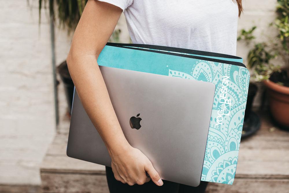 Travel Combo Yoga Mat - Mandala Turquoise - Yoga Design Lab