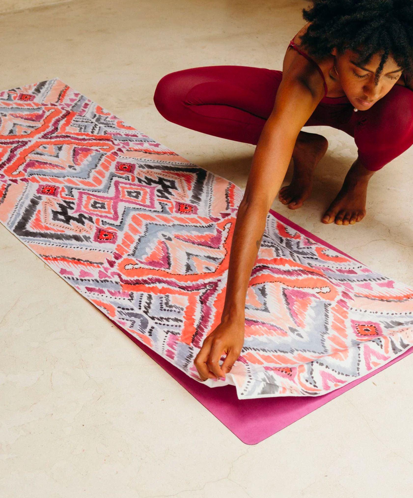 YDL Yoga Mat Towel - Ultra-Grippy, Moisture Absorbing & Quick-Dry - Yoga Design Lab