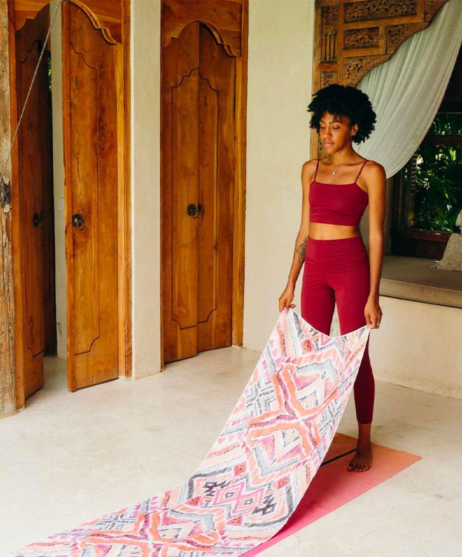 YDL Yoga Mat Towel - Ultra-Grippy, Moisture Absorbing & Quick-Dry - Yoga Design Lab
