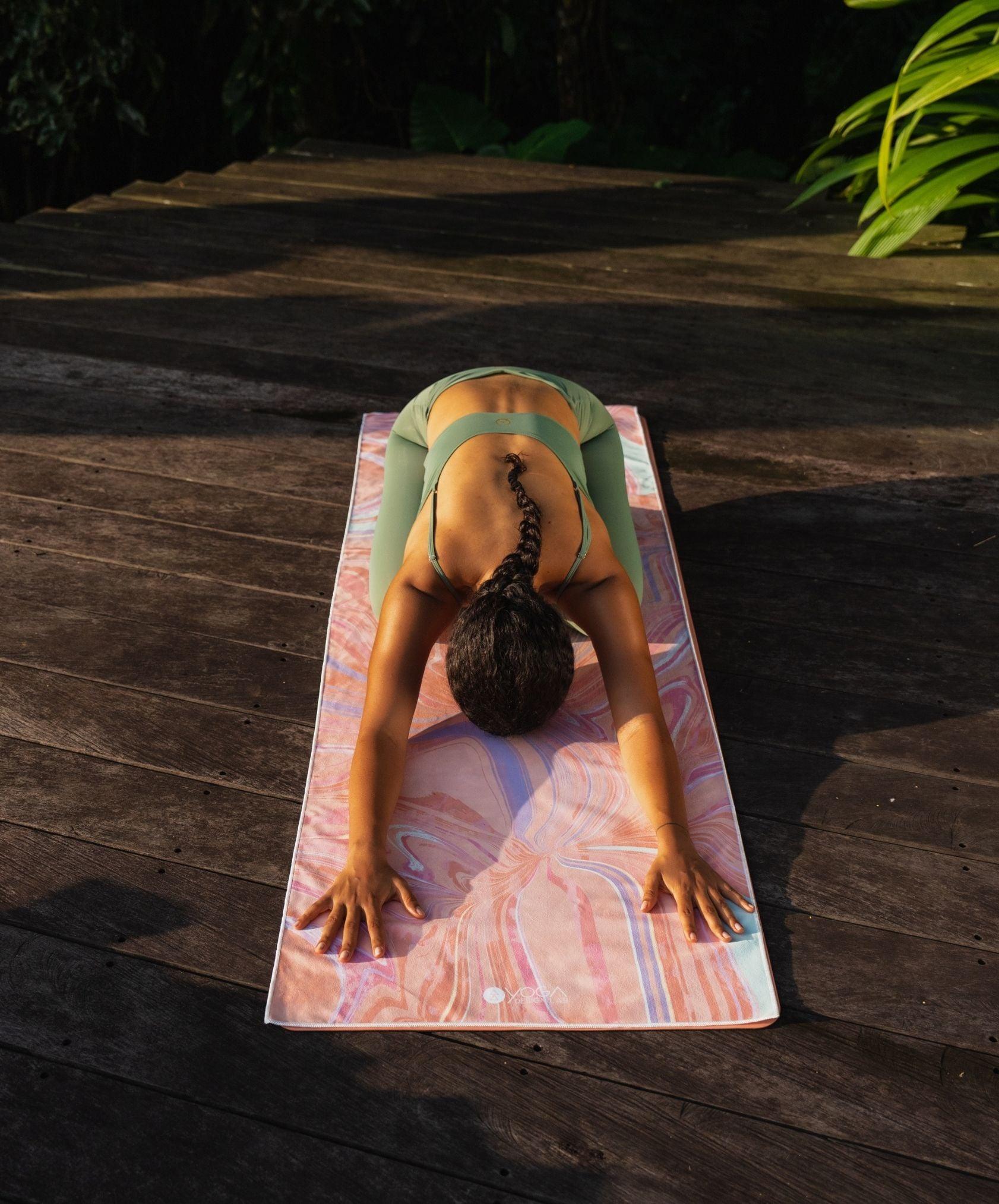 YDL Yoga Mat Towel - Ultra-Grippy, Moisture Absorbing & Quick-Dry - Yoga Design Lab