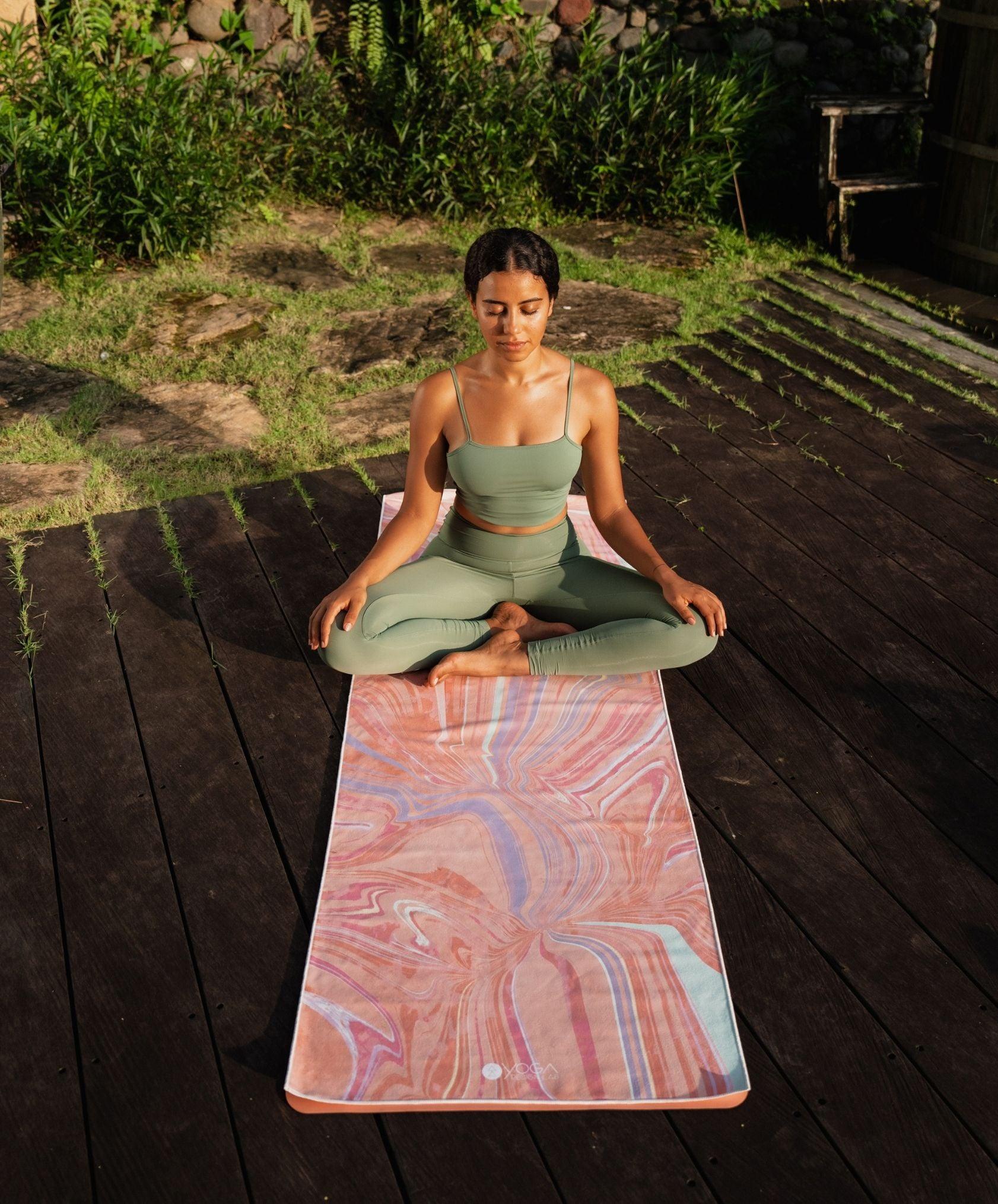 YDL Yoga Mat Towel - Ultra-Grippy, Moisture Absorbing & Quick-Dry - Yoga Design Lab