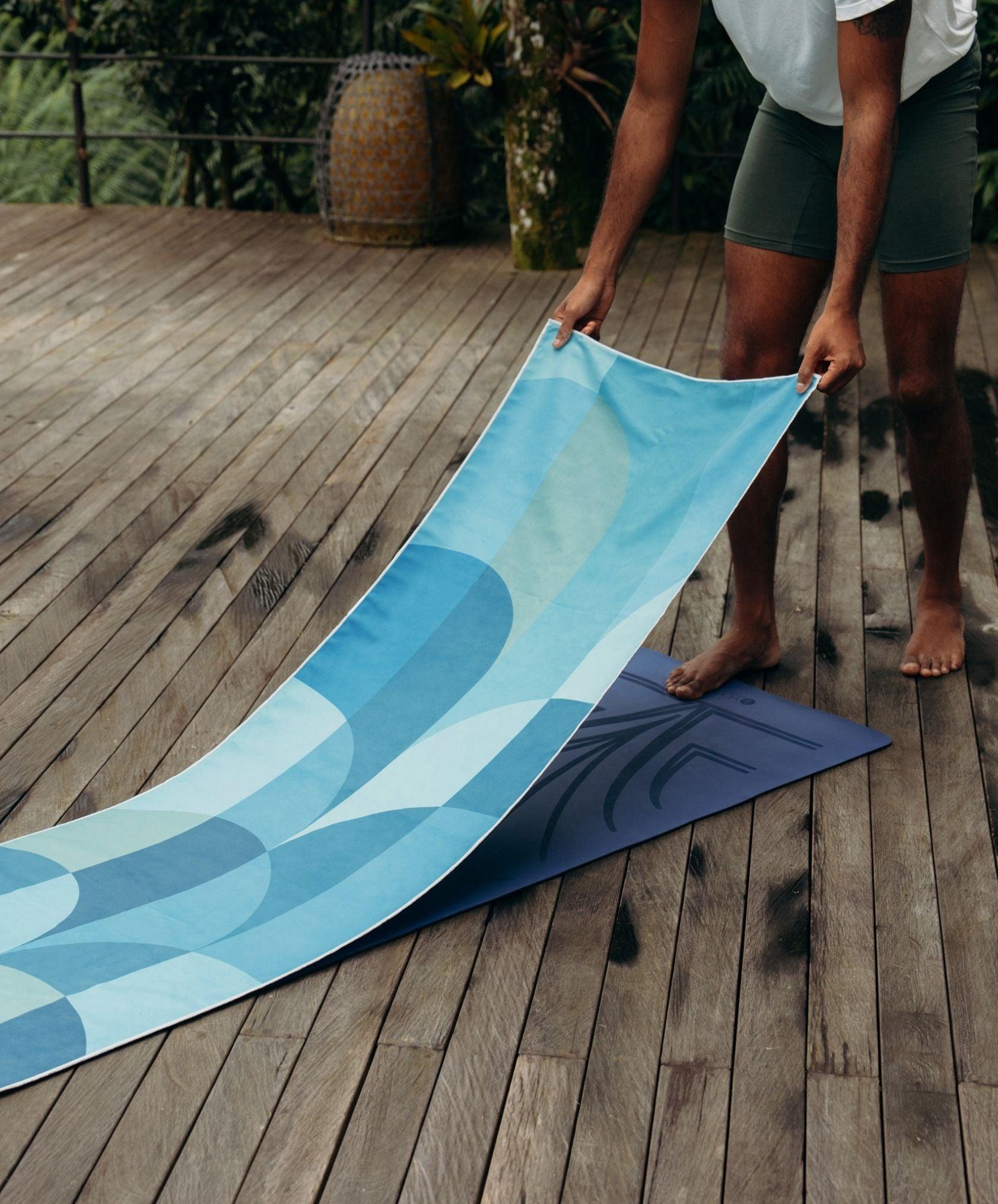 YDL Yoga Mat Towel - Ultra-Grippy, Moisture Absorbing & Quick-Dry - Yoga Design Lab