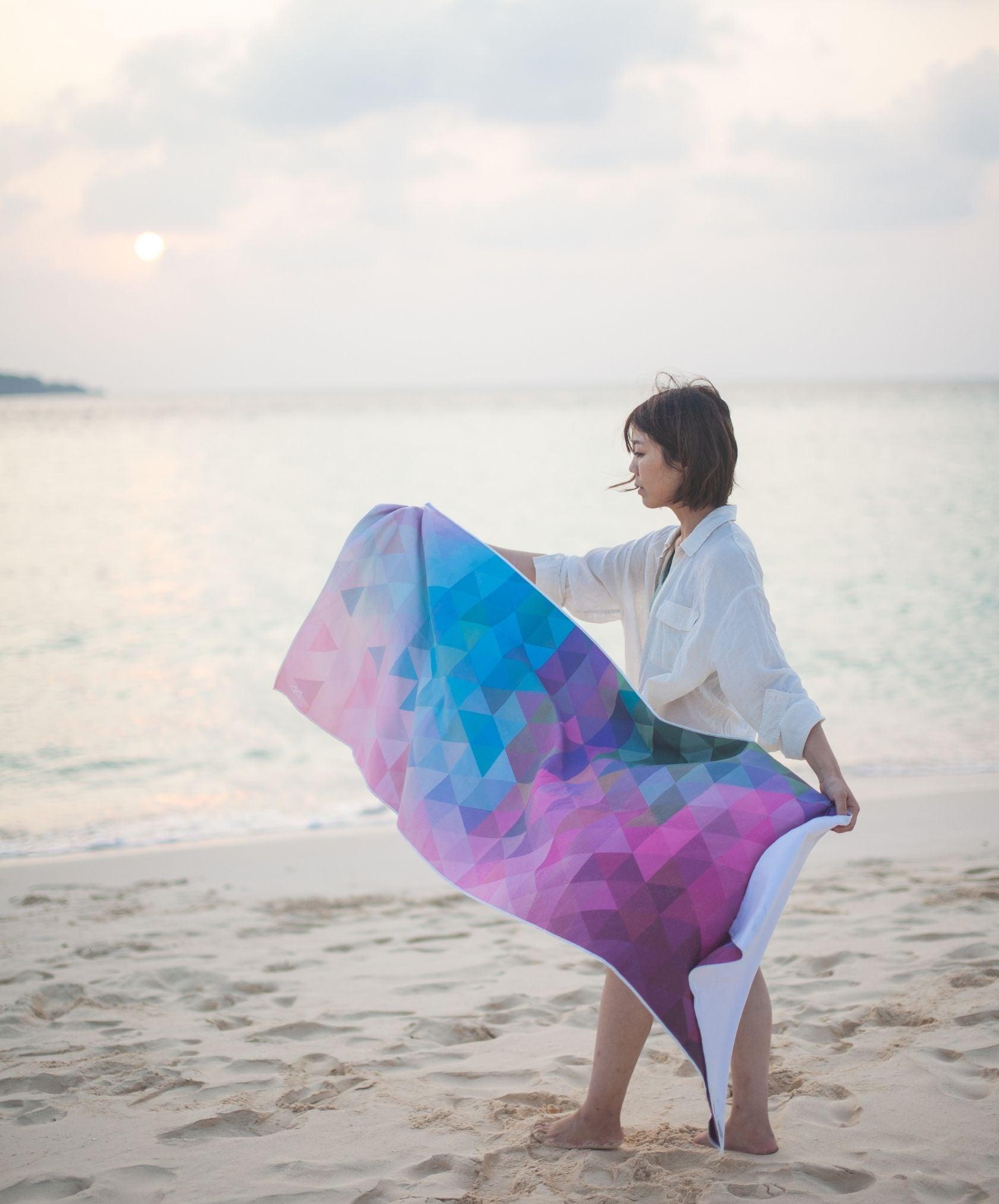 YDL Yoga Mat Towel - Ultra-Grippy, Moisture Absorbing & Quick-Dry - Yoga Design Lab