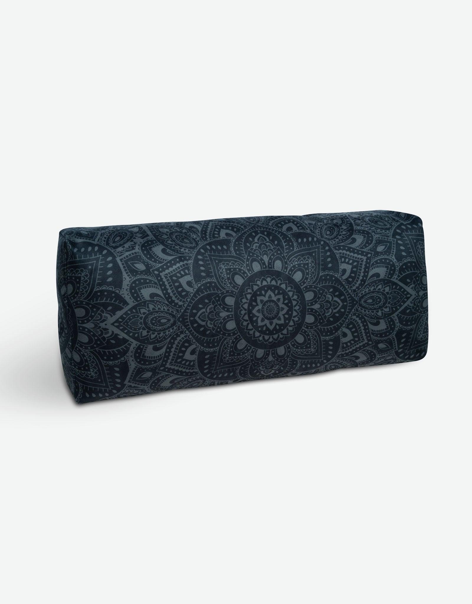Yoga Bolster - Mandala Charcoal - Yoga Design Lab