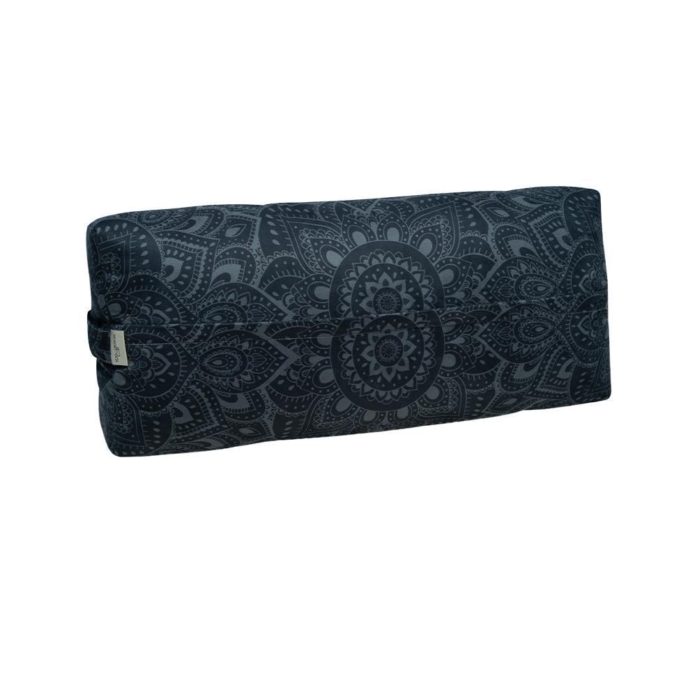 Yoga Bolster - Mandala Charcoal - Yoga Design Lab