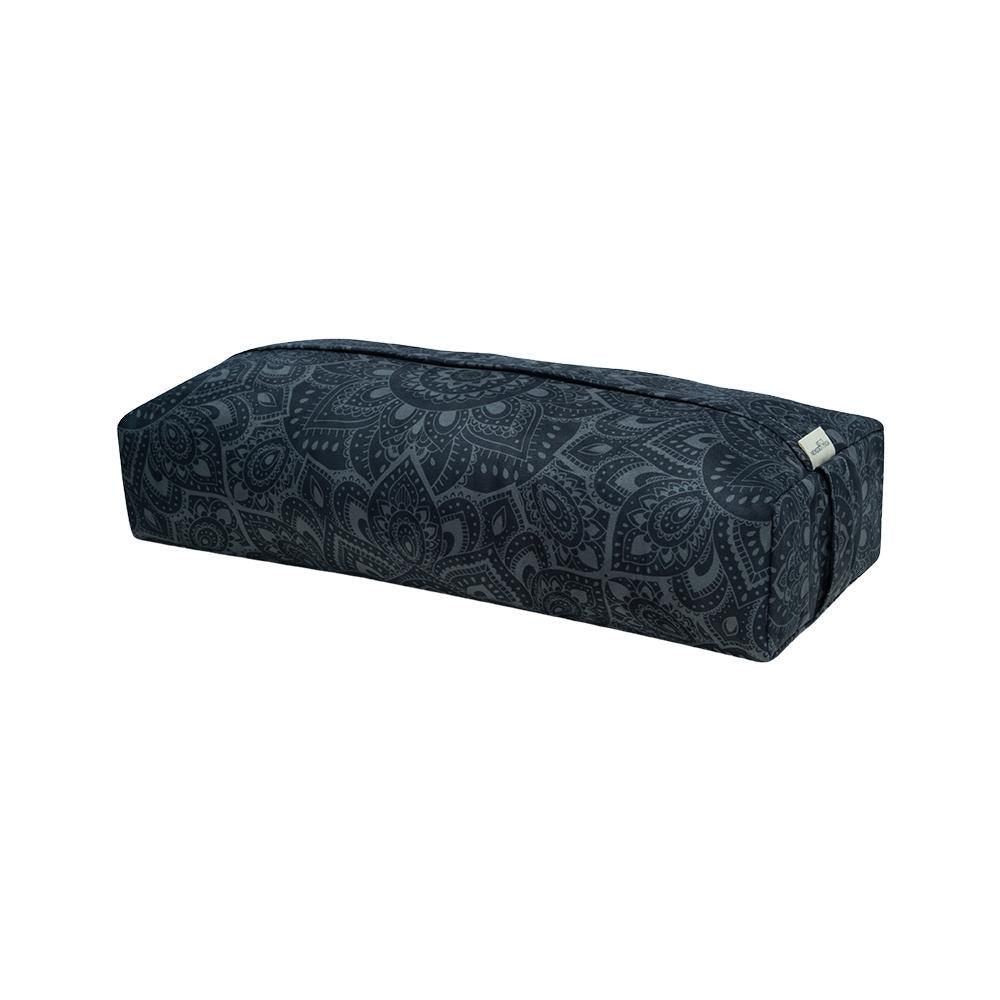 Yoga Bolster - Mandala Charcoal - Yoga Design Lab