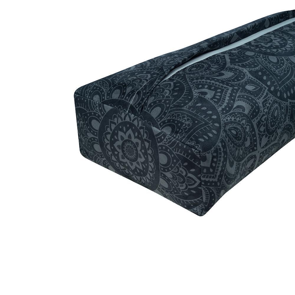 Yoga Bolster - Mandala Charcoal - Yoga Design Lab