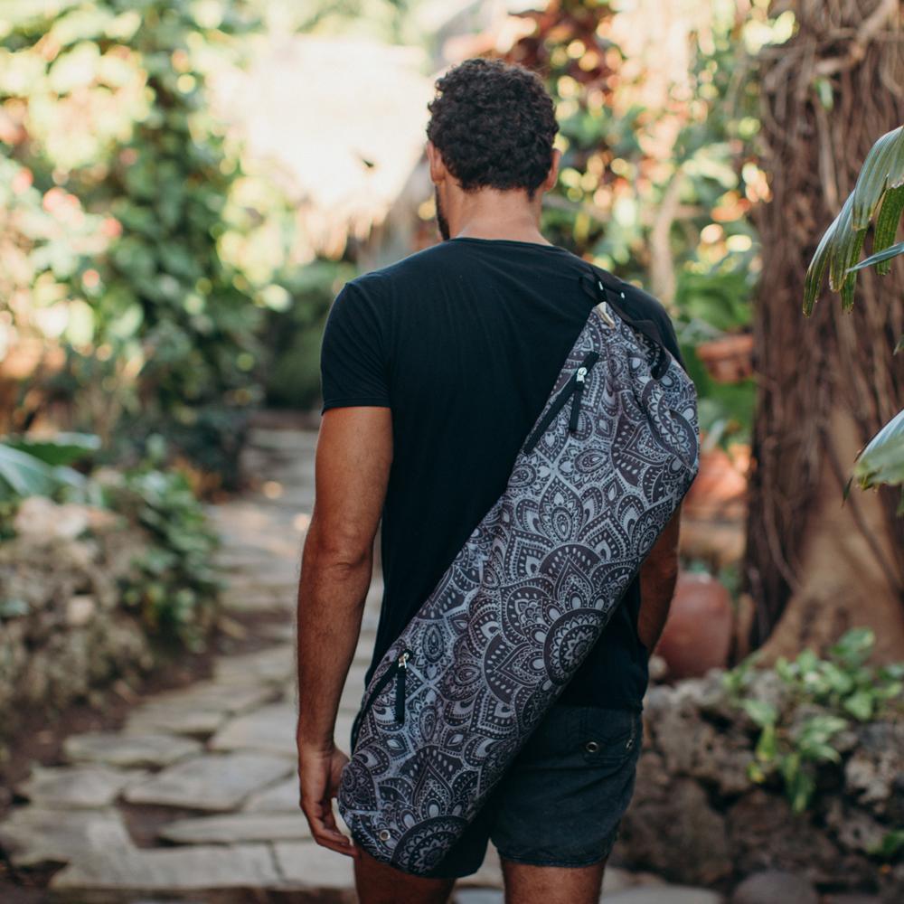 Yoga Mat Bag - Mandala Charcoal - Yoga Design Lab