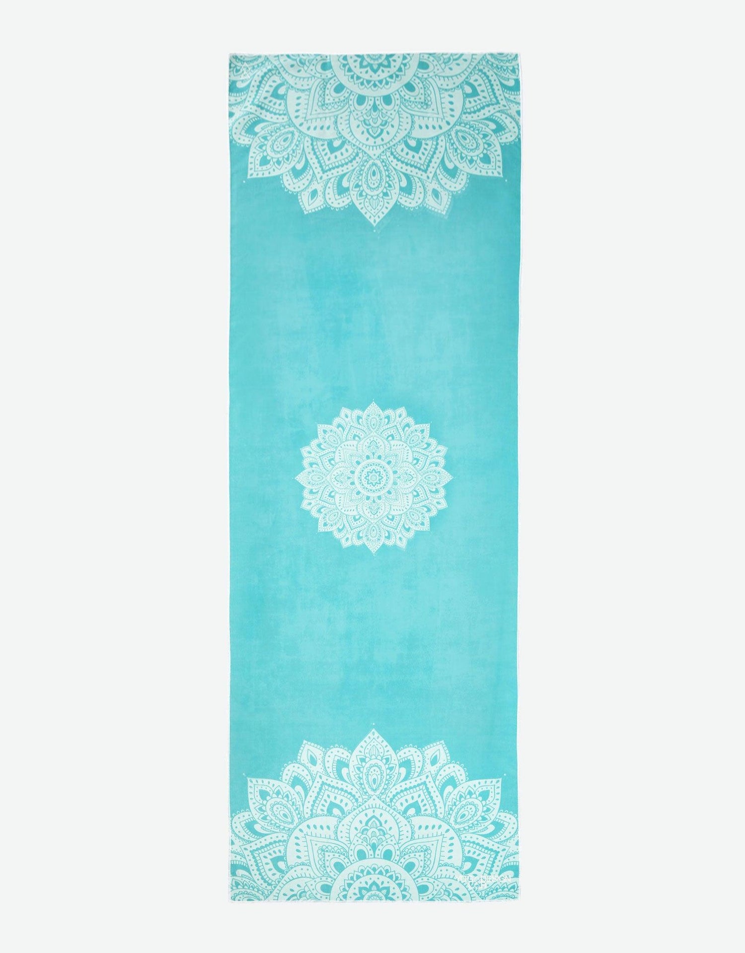 Yoga Mat Towel - Mandala Turquoise - Yoga Design Lab