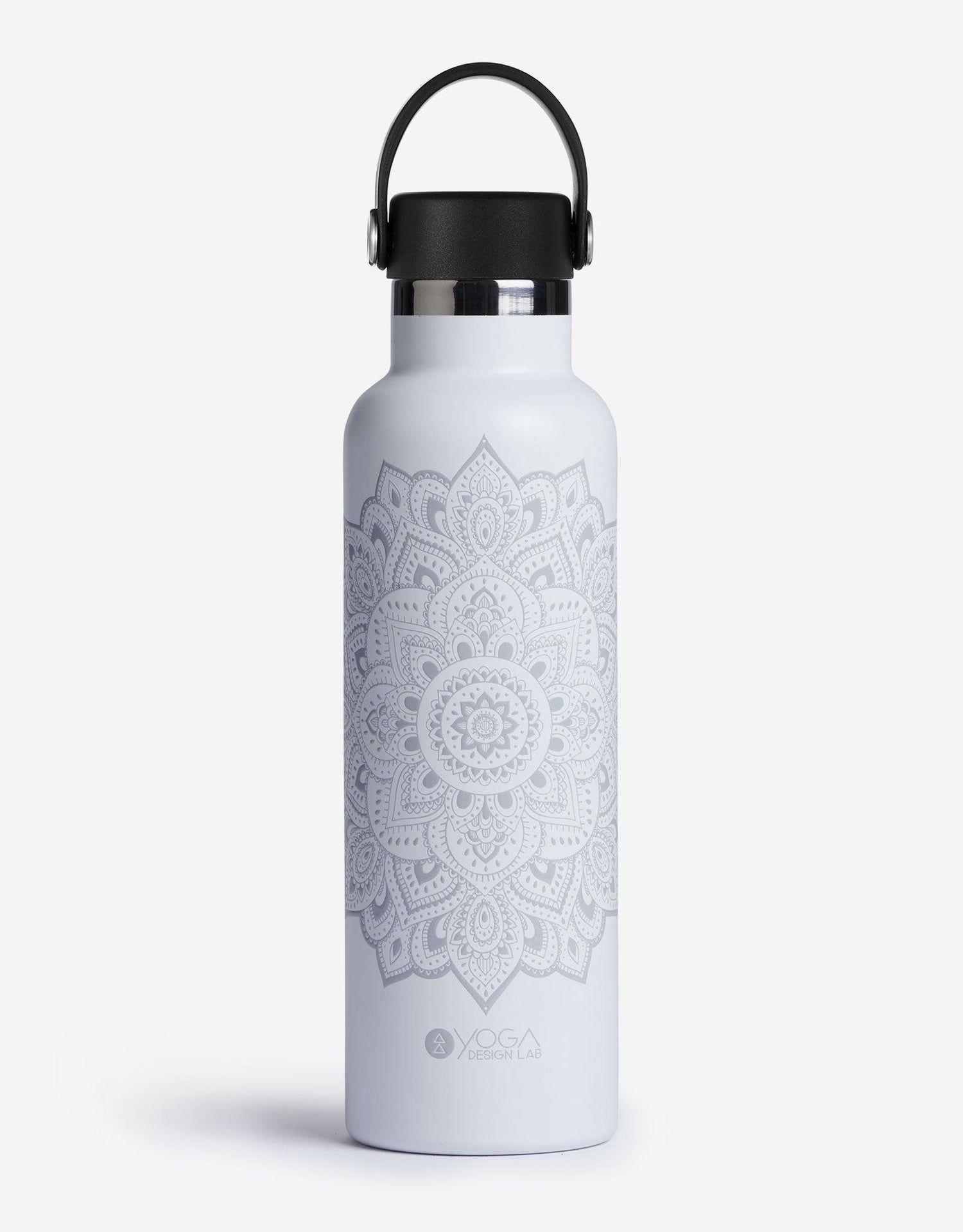 Water Bottle - Mandala White - Yoga Design Lab