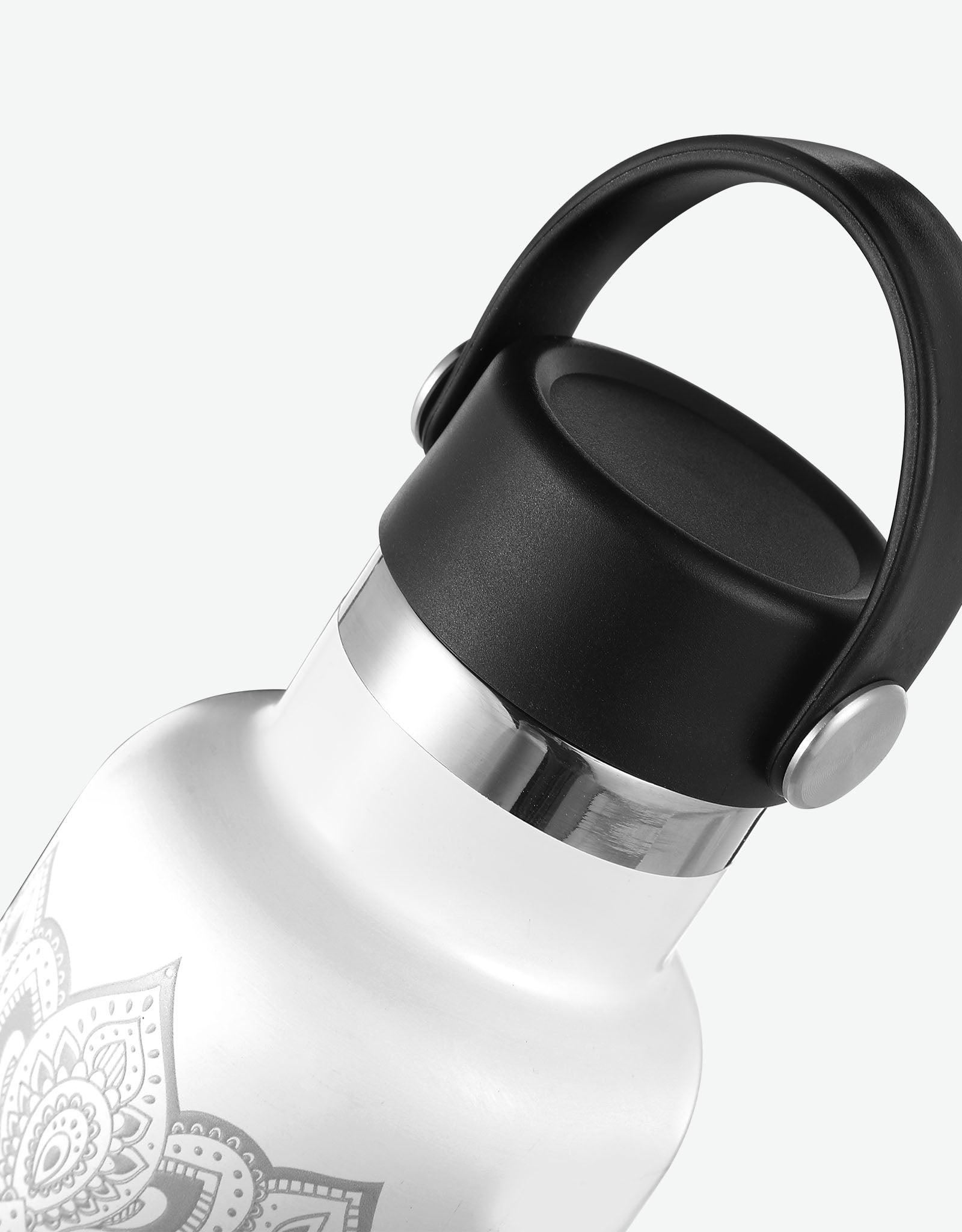 Water Bottle - Mandala White - Yoga Design Lab