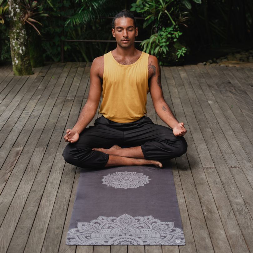 Combo Yoga Mat - Mandala Turquoise - Anti-Slip Yoga Mat for Yoga 