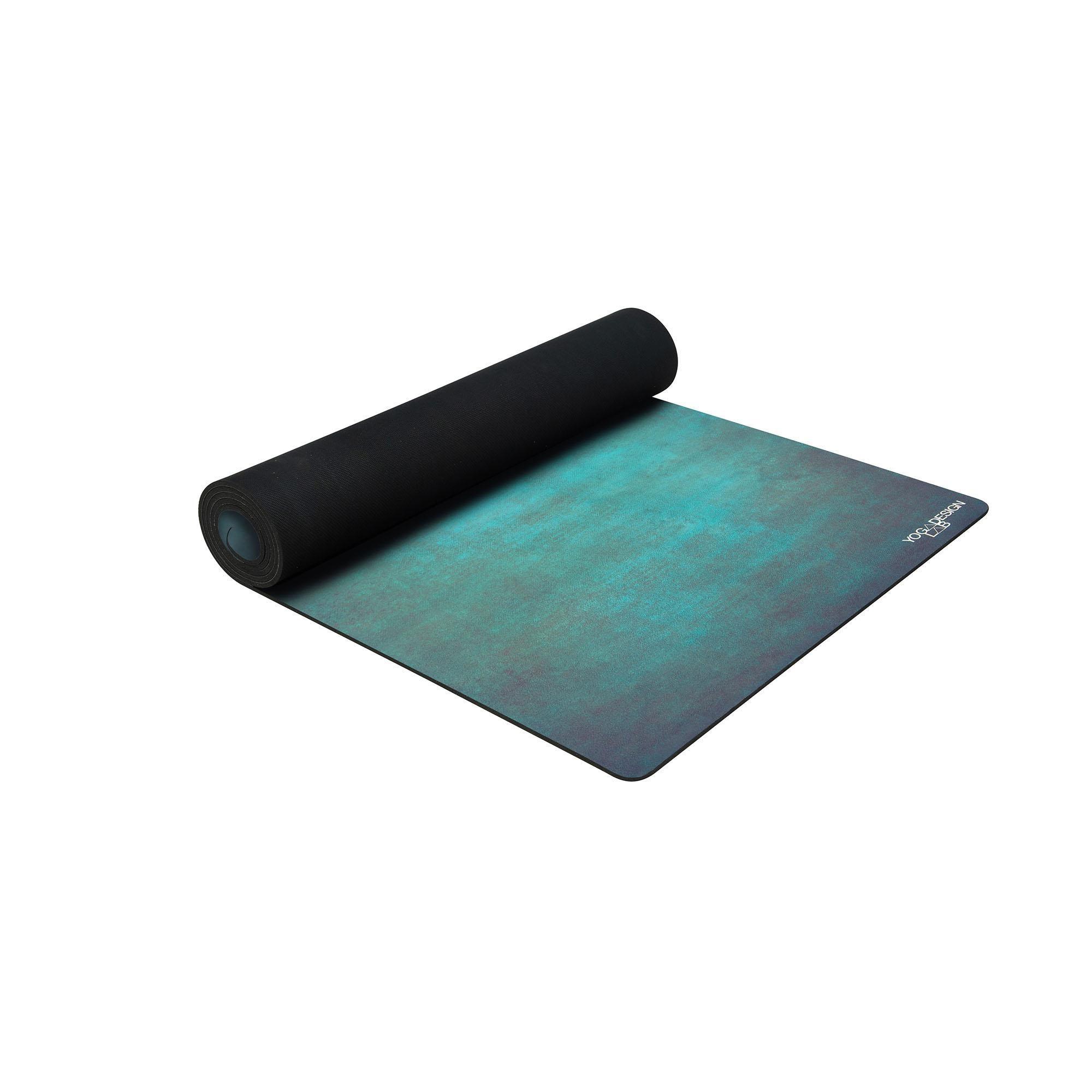 Combo Yoga Mat: 2-in-1 (Mat + Towel) - Aegean Green - Lightweight &amp; Best Hot Yoga Mat - Yoga Design Lab 