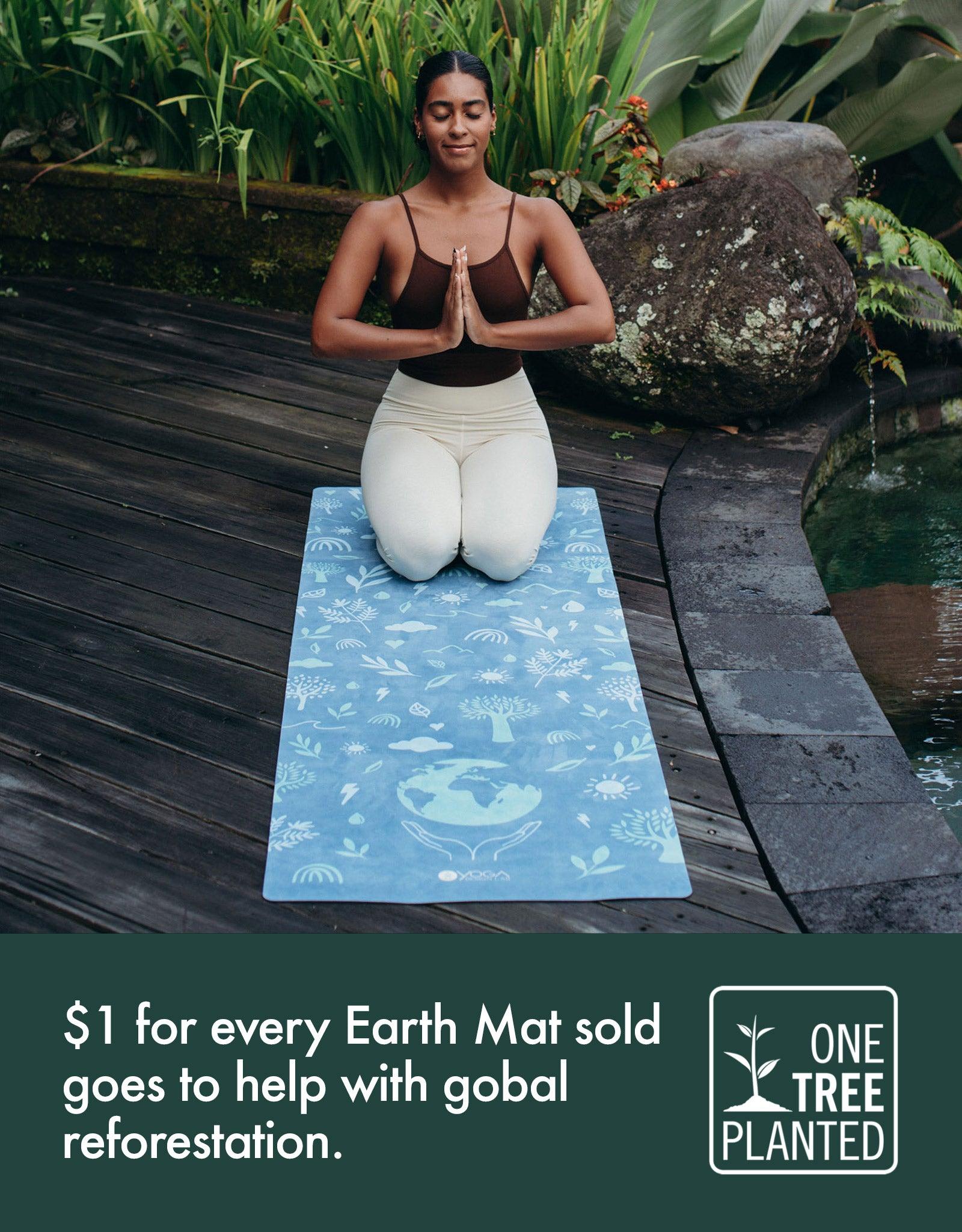 Combo Yoga Mat - Earth Bali Blue - Yoga Design Lab 