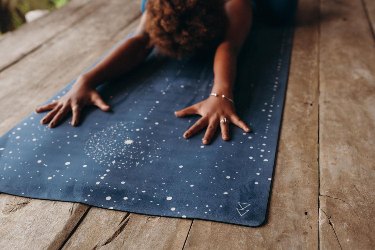 Combo Yoga Mat: 2-in-1 (Mat + Towel) - Celestial - Lightweight, Ultra-Soft - Yoga Design Lab 