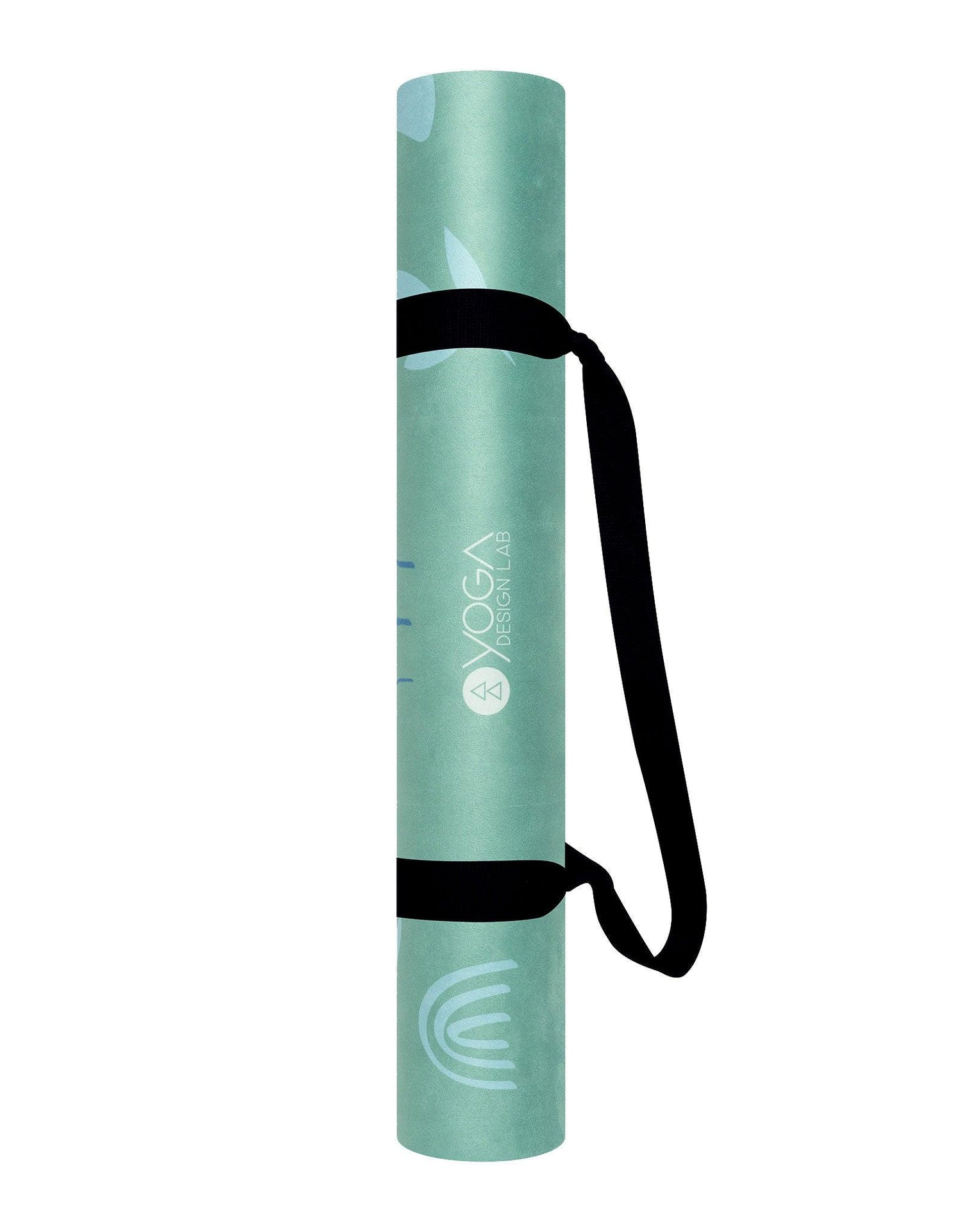 Combo Yoga Mat: 2-in-1 (Mat + Towel) - Earth Green - Lightweight, Ultra-Soft - Yoga Design Lab 