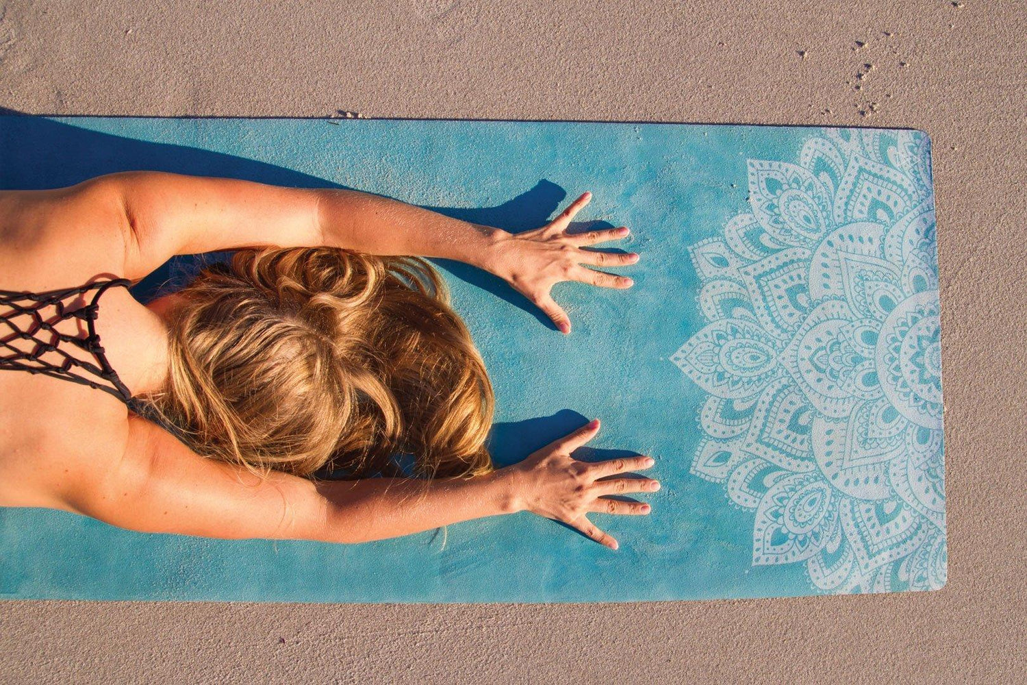 Combo Yoga Mat - Mandala Turquoise - Yoga Design Lab 