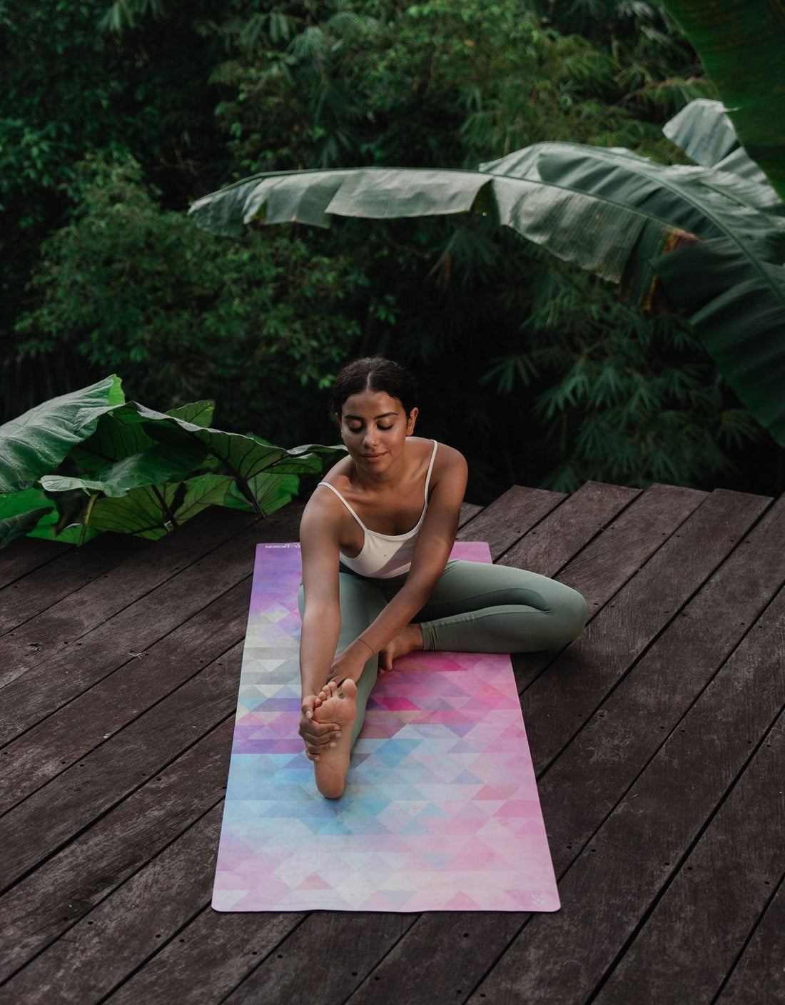 Combo Yoga Mat - Tribeca Sand - Yoga Design Lab