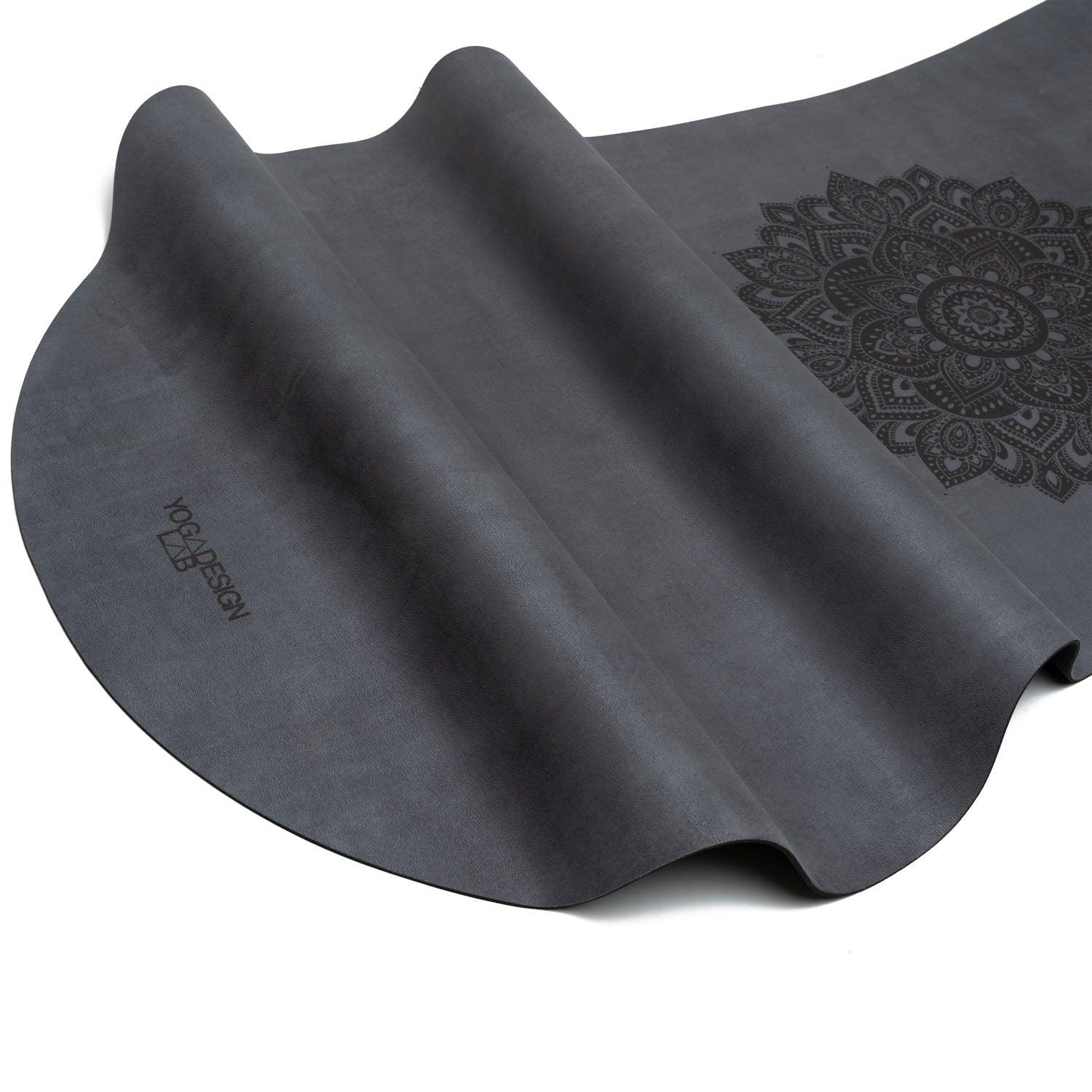 Curve Combo Yoga Mat - Mandala Charcoal - Yoga Design Lab 