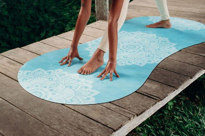 Curve Yoga Mat - 3.5mm - Mandala Turquoise - Large yoga Mat For Tall Yogis - Yoga Design Lab 