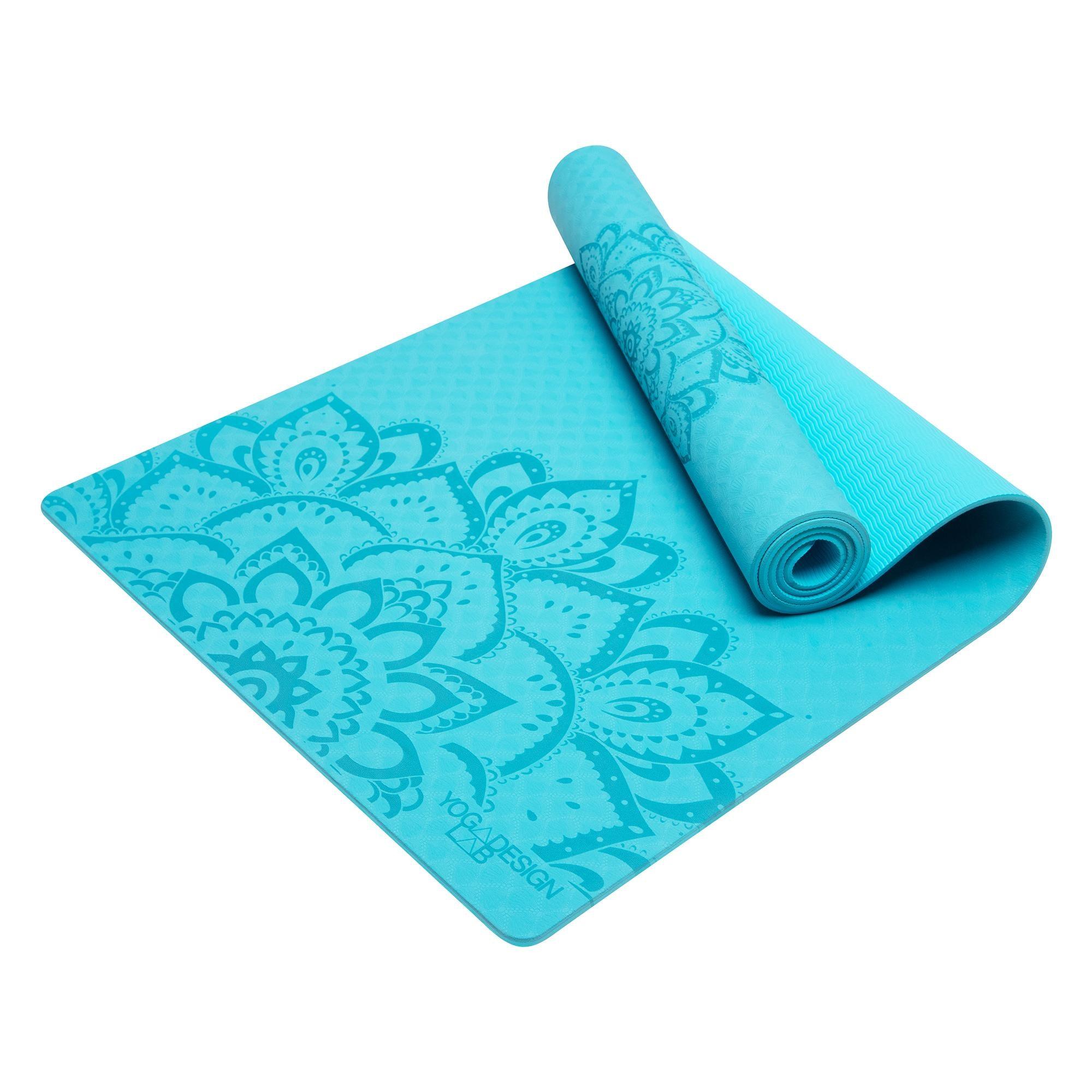 Flow Yoga Mat - Mandala Aqua - Yoga Design Lab 