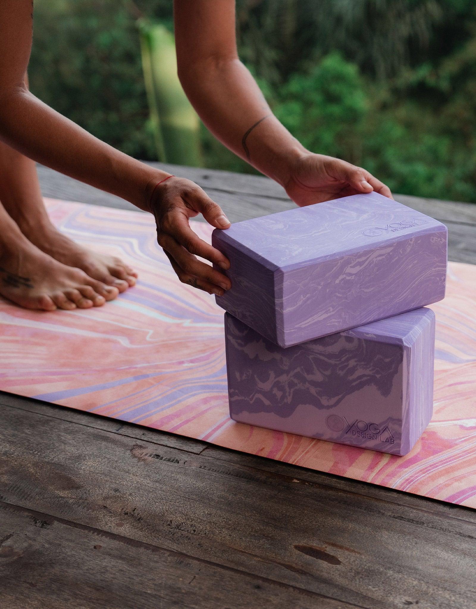 Foam Yoga Block - Foam - Block - Lavender - For Restorative &amp; Yin Yoga - Yoga Design Lab 