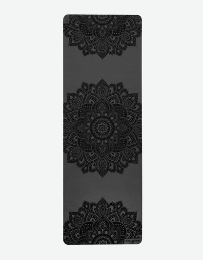 Infinity Yoga Mat - 5mm - Mandala Charcoal- The Best Yoga Mat provides great support - Yoga Design Lab 