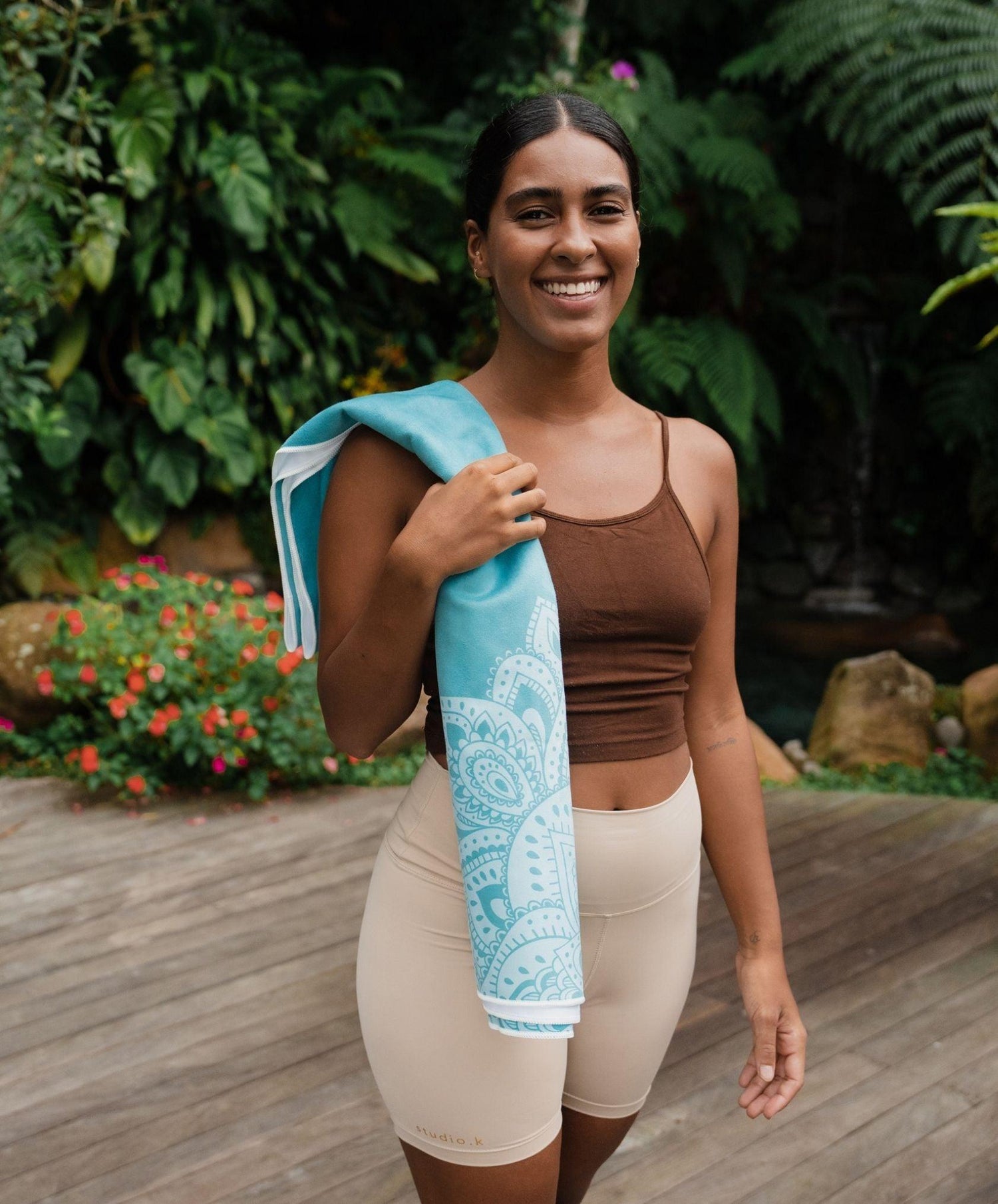 YDL Yoga Mat Towel - Ultra-Grippy, Moisture Absorbing &amp; Quick-Dry - Yoga Design Lab 