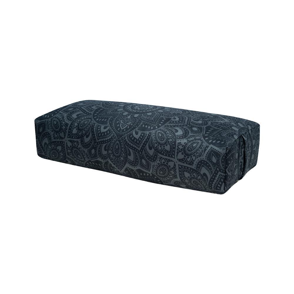 Yoga Bolster - Mandala Charcoal - Yoga Design Lab 