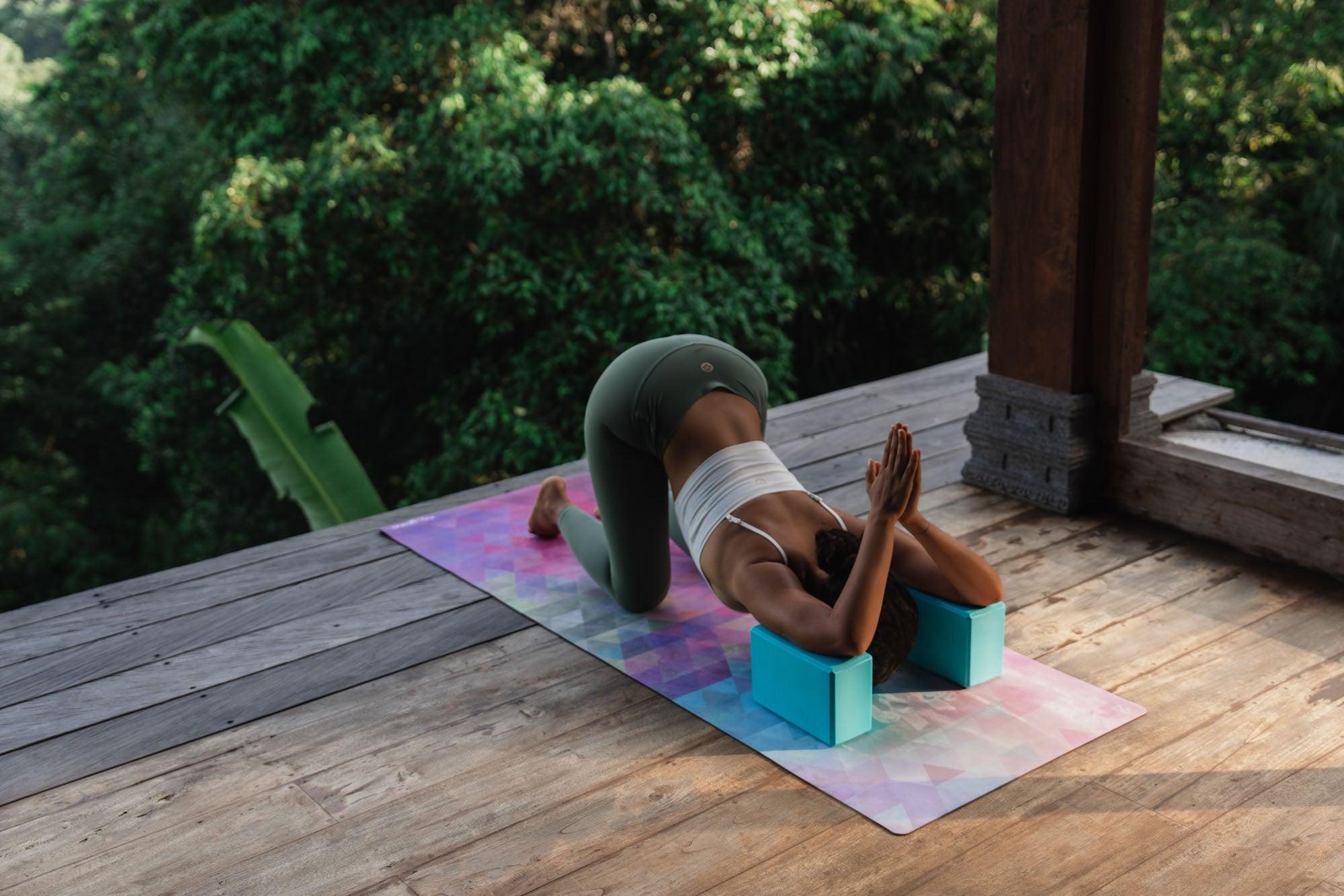 Foam Yoga Block - Aqua Sky - Yoga Design Lab 