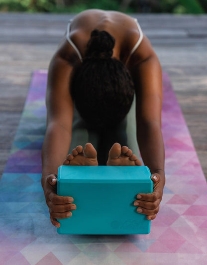 Foam Yoga Block - Aqua Sky - Yoga Design Lab 