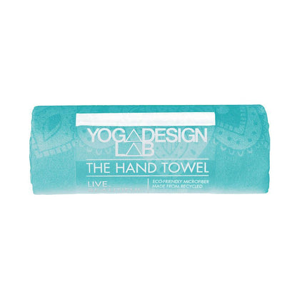 Yoga Hand Towel - Mandala Turquoise - Yoga Design Lab 