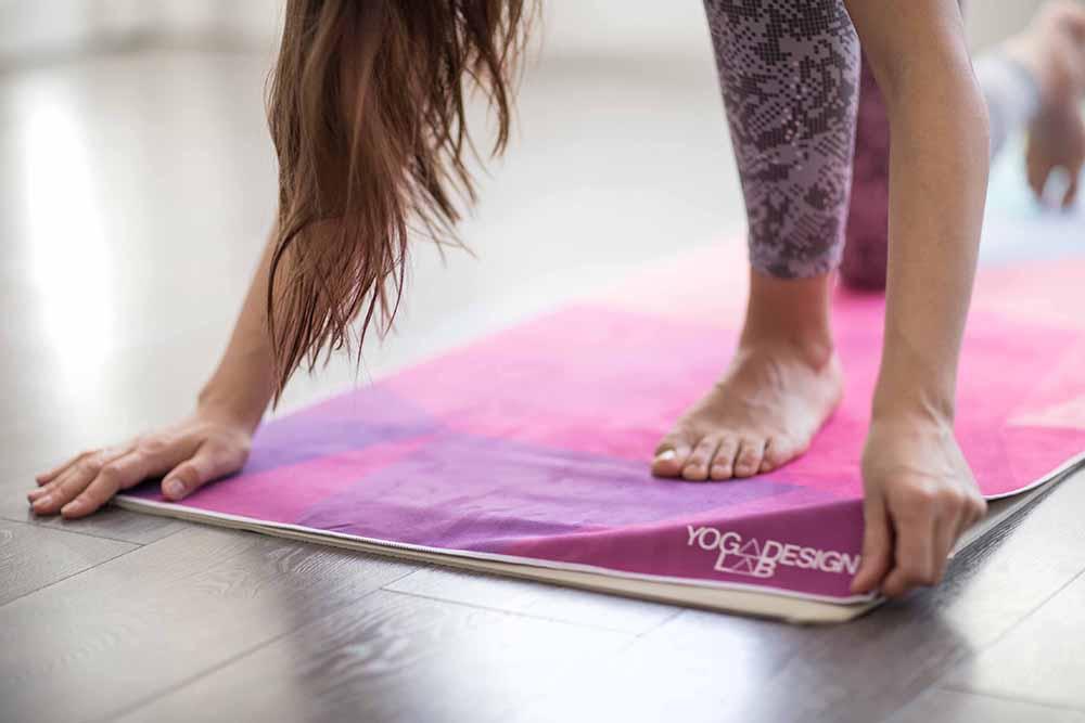 Yoga Mat Towel - Geo - Ultra-Grippy, Moisture Absorbing &amp; Quick-Dry - Yoga Design Lab 