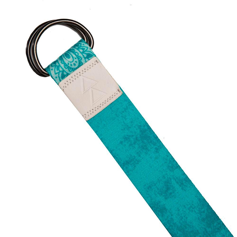 Yoga Strap - Mandala Turquoise - Best For Stretching, Pilates, Physical Therapy - Yoga Design Lab 