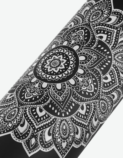 Water Bottle - Mandala Black - Yoga Design Lab 