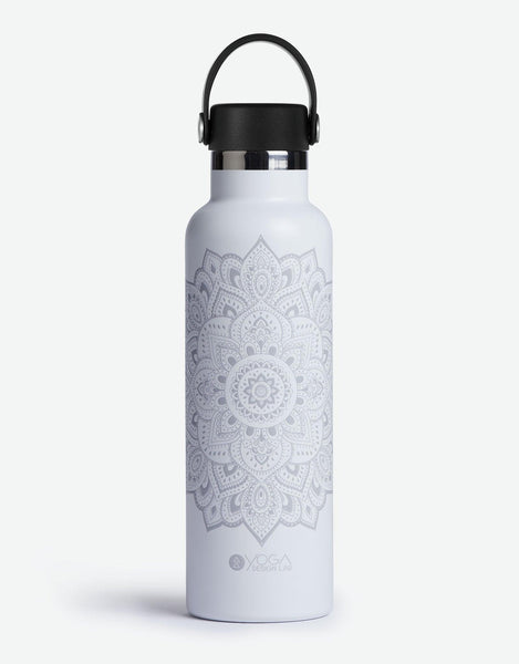 Stay Hydrated with Style White Stainless Steel Water Bottle with
