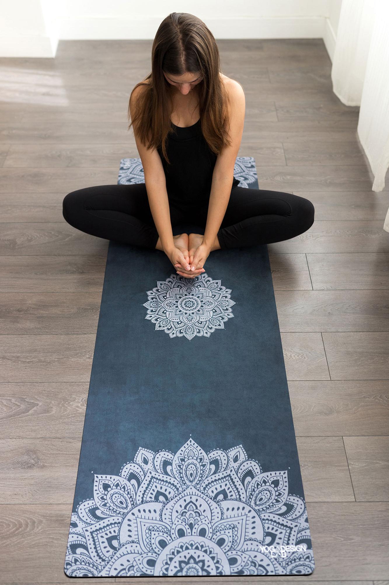 Combo Yoga Mat 3.5mm Mandala Sapphire - Yoga Design Lab 