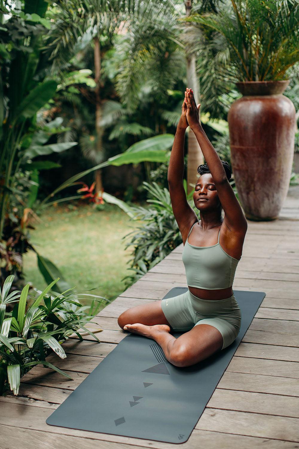 Infinity Yoga Mat - Tribal Charcoal - Yoga Design Lab 